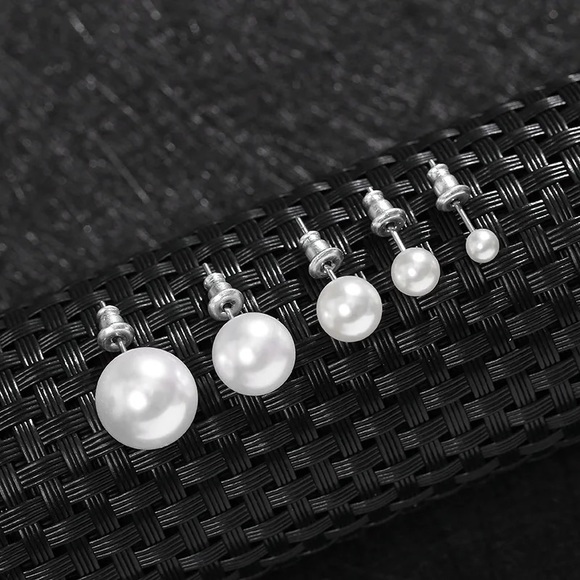 Pearl studs earrings (All Sizes) - Picture 5 of 8